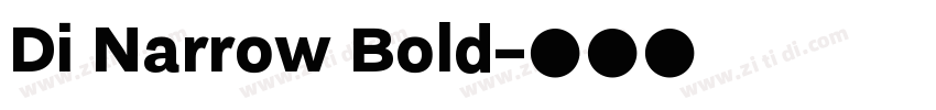 Di Narrow Bold字体转换